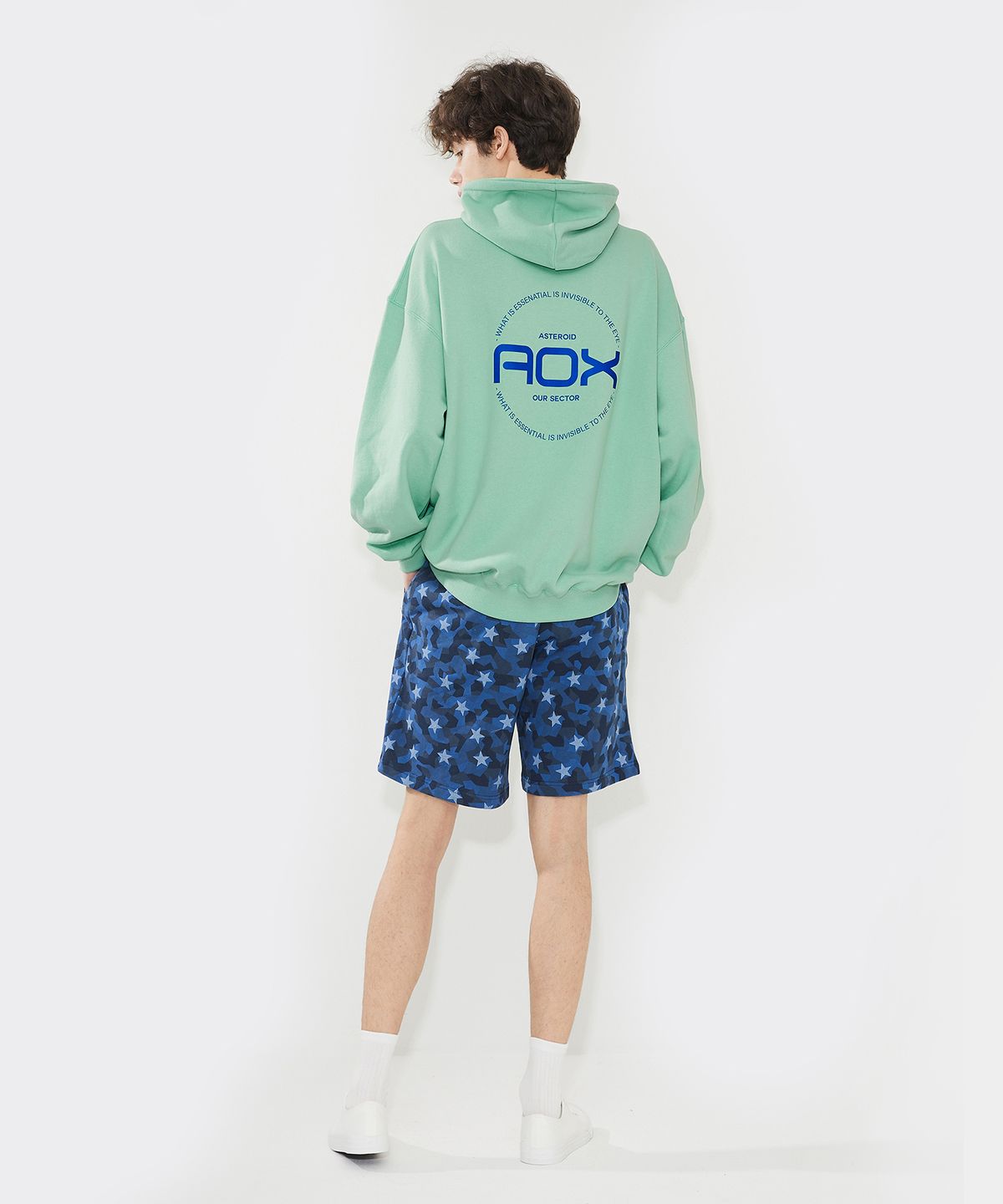 에이오엑스(AOX) Joy Stick Hoodie(Oversize fit) Mint