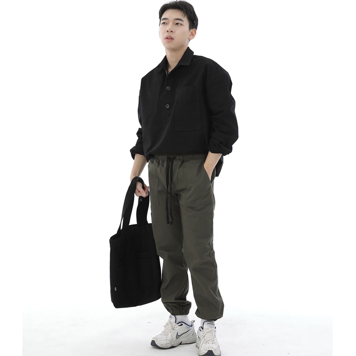 세인트크루(SAINTCREW) 프리스타일 라이프 바텍 에코백 FL-100 블랙