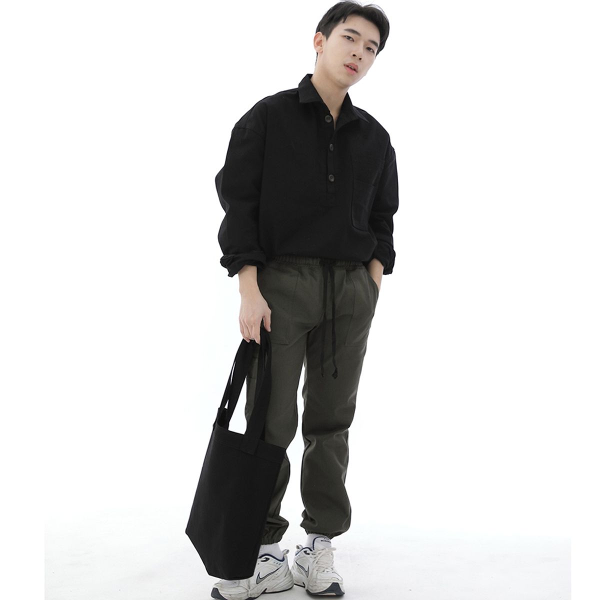 세인트크루(SAINTCREW) 프리스타일 라이프 바텍 에코백 FL-100 블랙