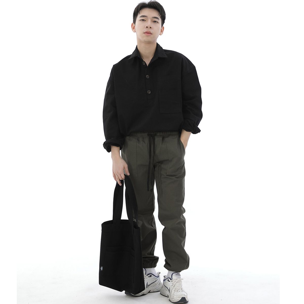 세인트크루(SAINTCREW) 프리스타일 라이프 바텍 에코백 FL-100 블랙
