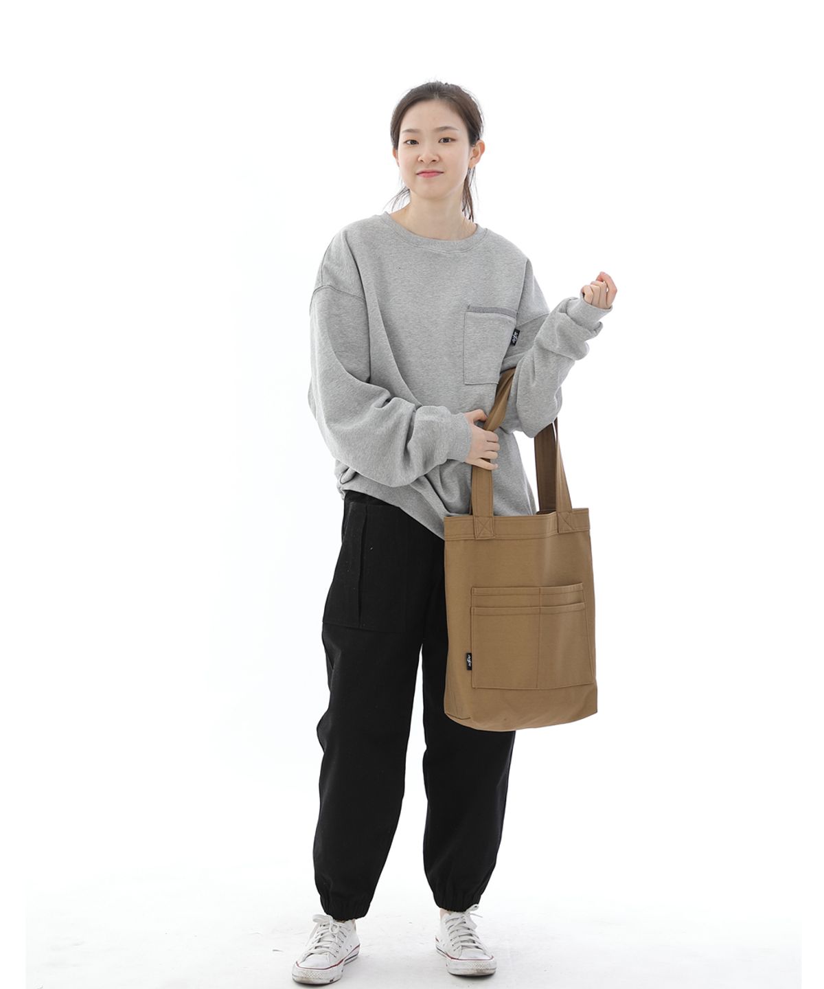 세인트크루(SAINTCREW) 프리스타일 라이프 바텍 에코백 FL-100 카멜
