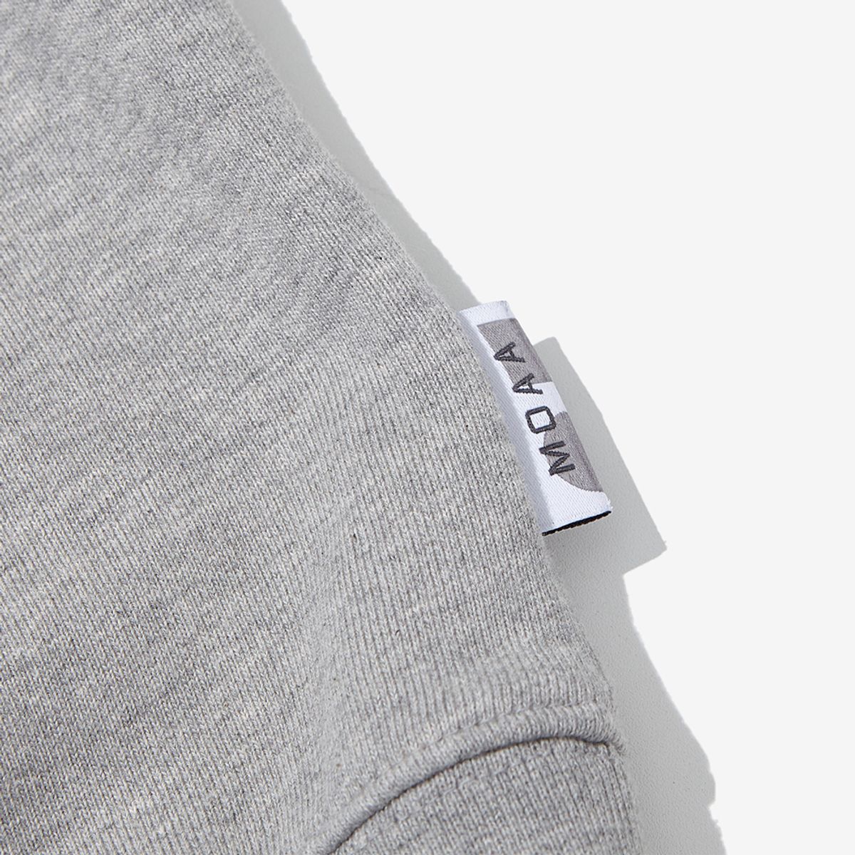 모아(MOAA) N 믹스드 스웨트 셔츠 (GRAY)
