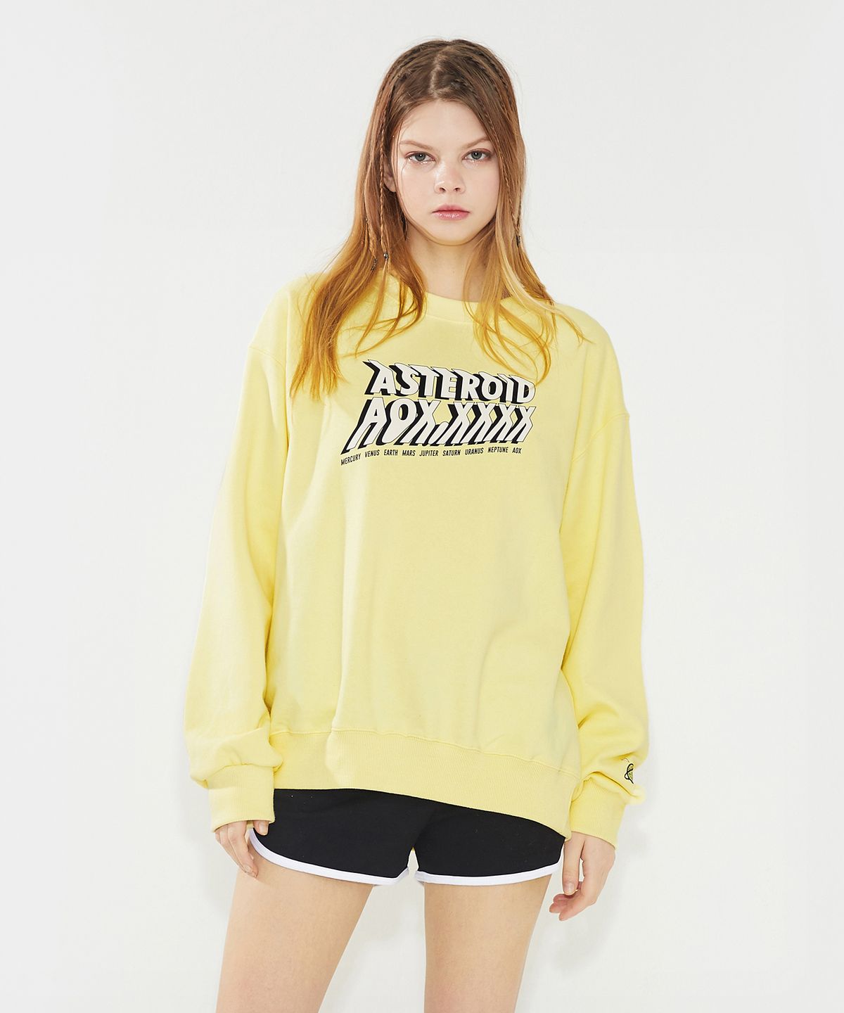 에이오엑스(AOX) ASTEROID sweatshirt(Oversize fit) Yellow