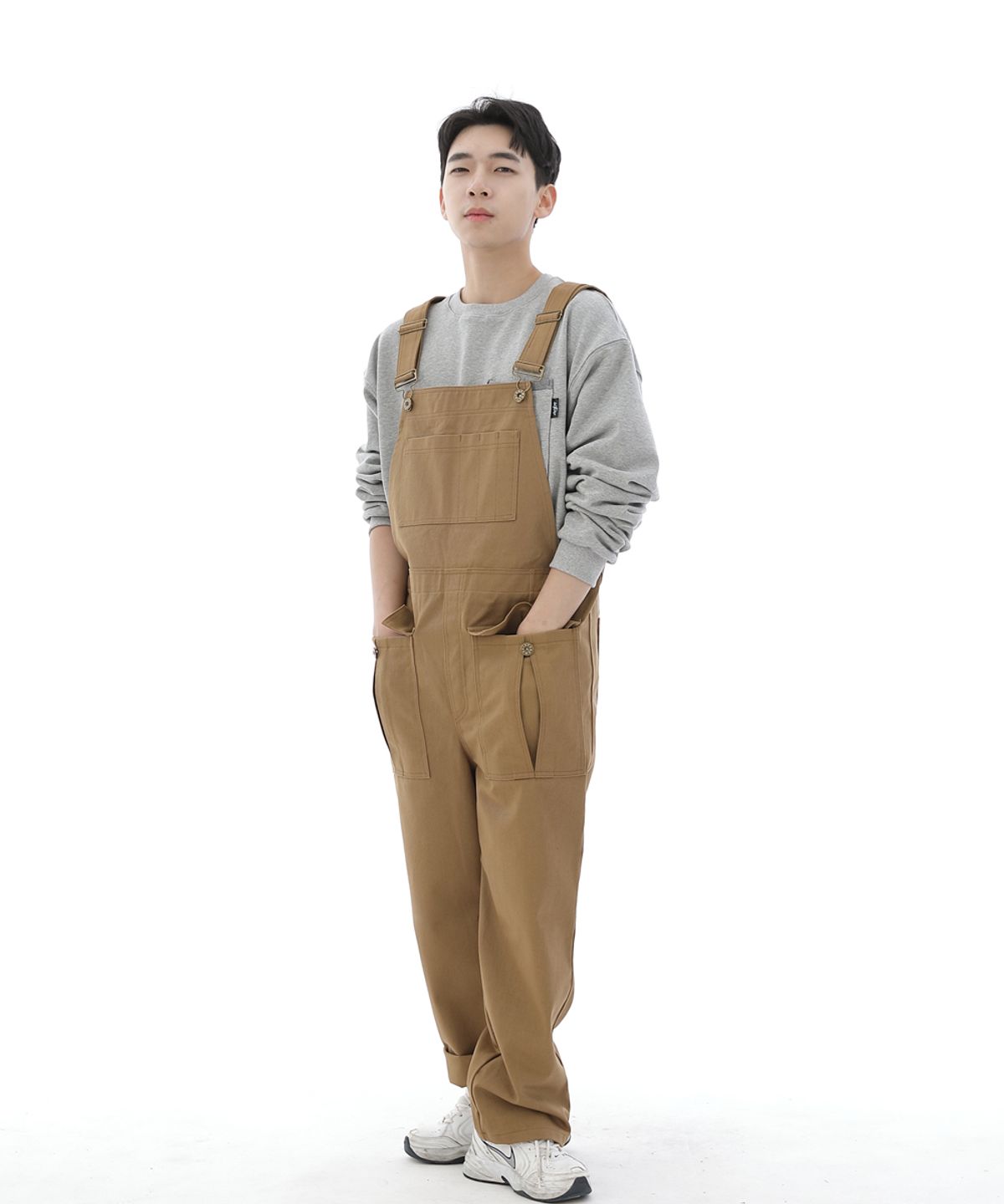 세인트크루(SAINTCREW) 데크 와이드빕 카고포켓 오버롤 WCP-601 카멜