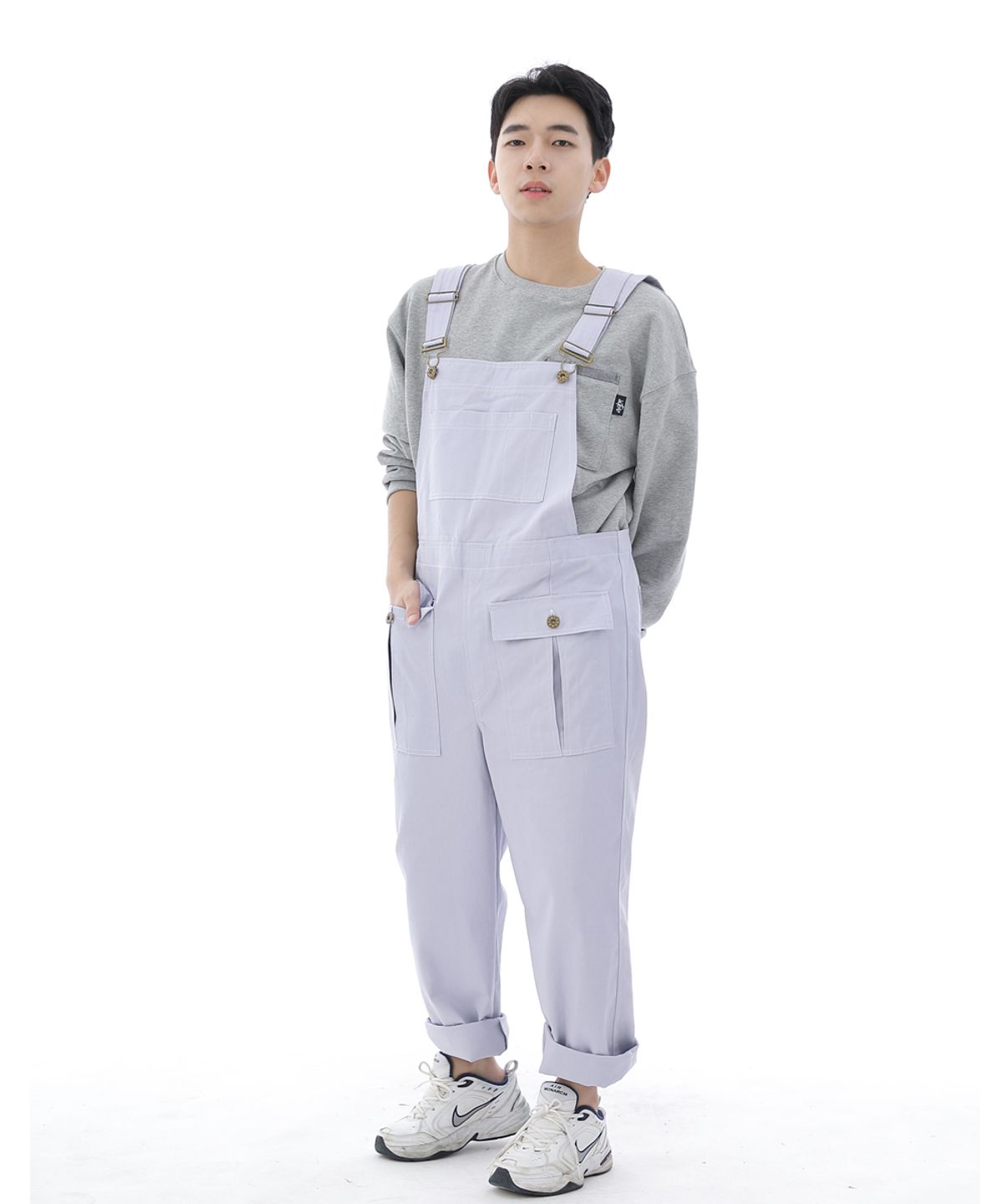 세인트크루(SAINTCREW) 데크 와이드빕 카고포켓 오버롤 WCP-601 퍼플라이트