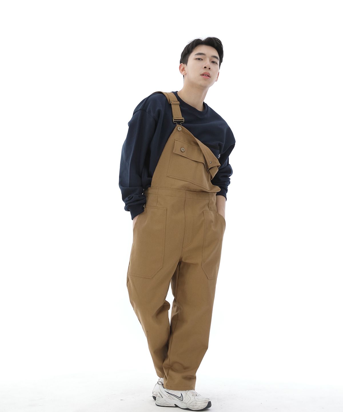 세인트크루(SAINTCREW) 데크 와이드빕 퍼티그 테이퍼드 오버롤 WFT-602 카멜