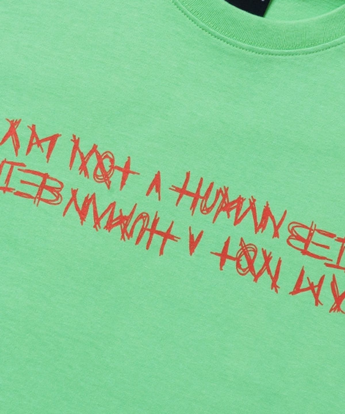 아임낫어휴먼비잉(I AM NOT A HUMAN BEING) BASIC LOGO SHORT SLEEVE T-SHIRT - MINT