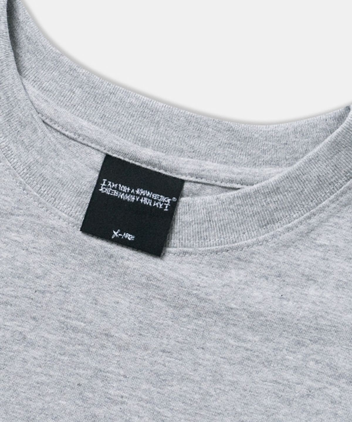 아임낫어휴먼비잉(I AM NOT A HUMAN BEING) BASIC LOGO SHORT SLEEVE T-SHIRT - GREY
