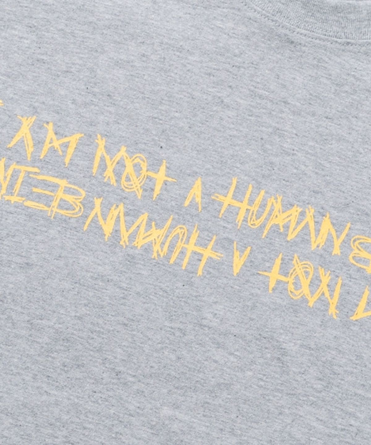 아임낫어휴먼비잉(I AM NOT A HUMAN BEING) BASIC LOGO SHORT SLEEVE T-SHIRT - GREY