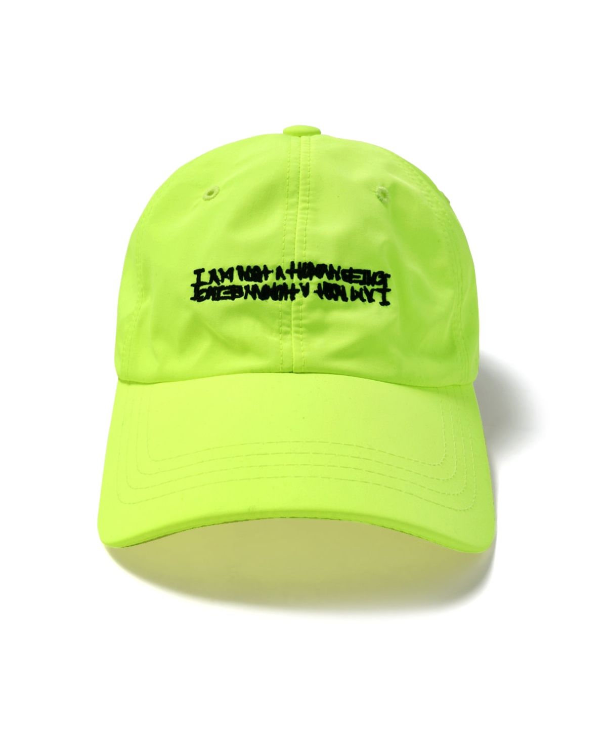 아임낫어휴먼비잉(I AM NOT A HUMAN BEING) BASIC LOGO CAP - NEON