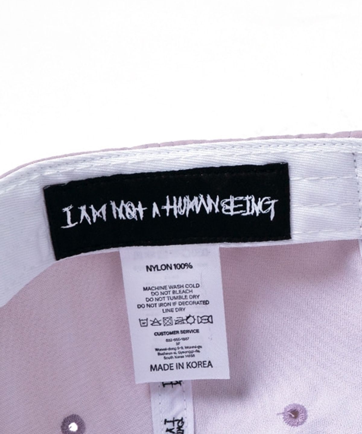 아임낫어휴먼비잉(I AM NOT A HUMAN BEING) BASIC LOGO CAP - LIGHT PURPLE