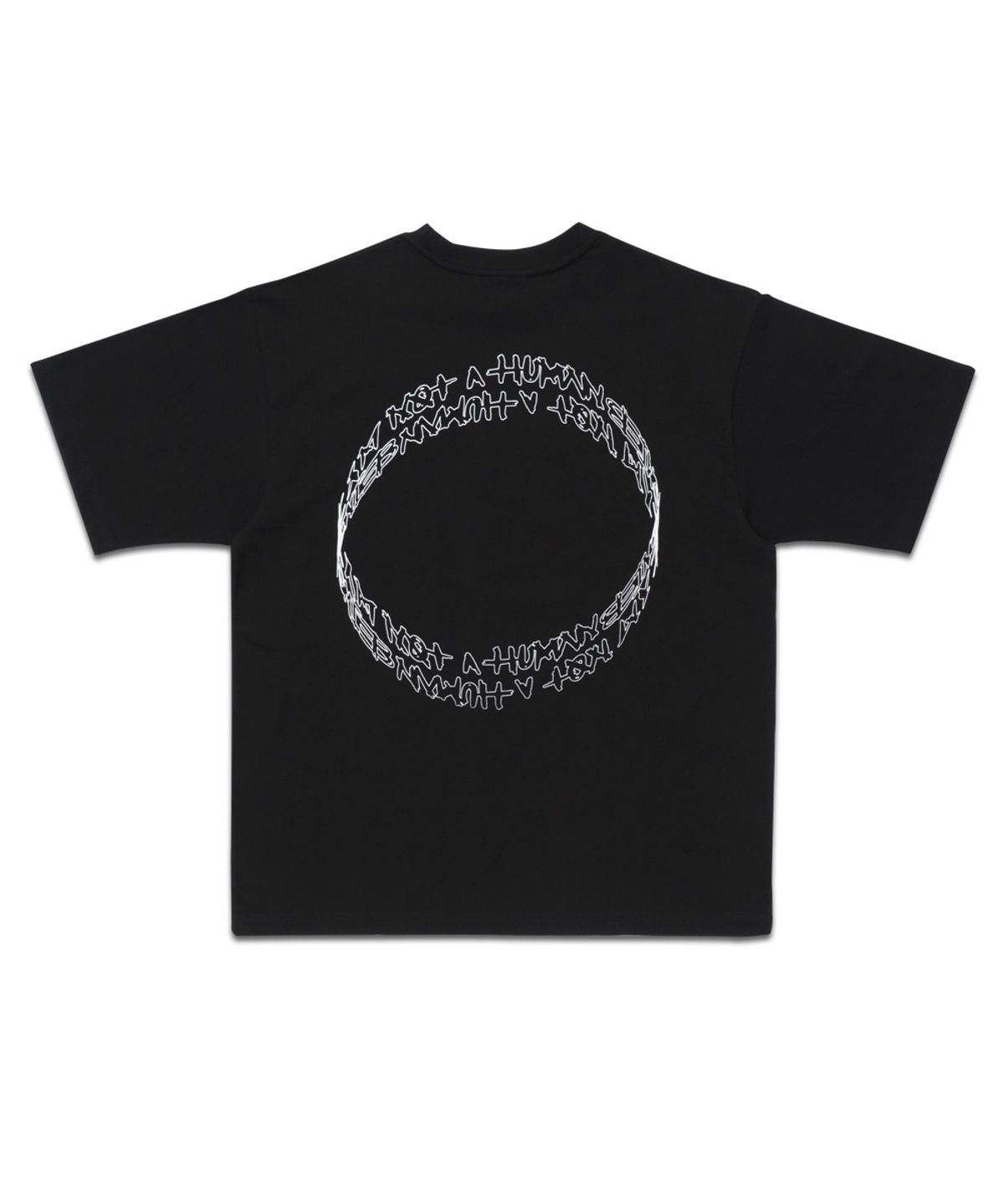 아임낫어휴먼비잉(I AM NOT A HUMAN BEING) CIRCLE LOGO TEE - BLACK