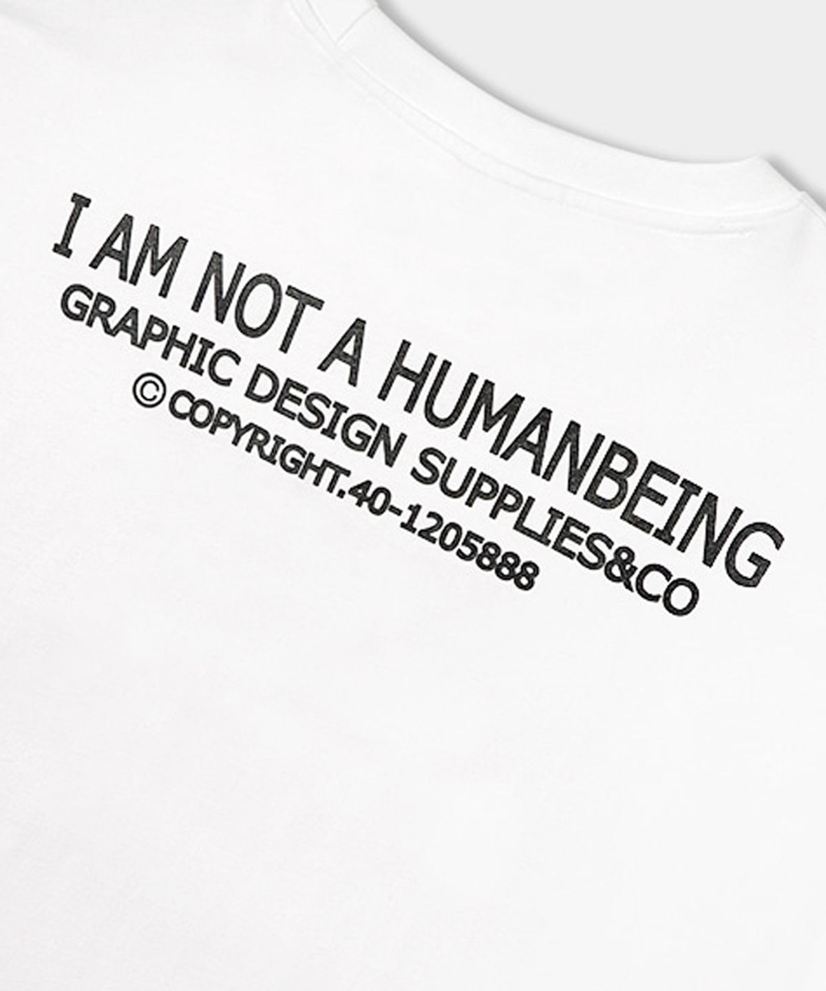 아임낫어휴먼비잉(I AM NOT A HUMAN BEING) MOSAIC TEE - WHITE