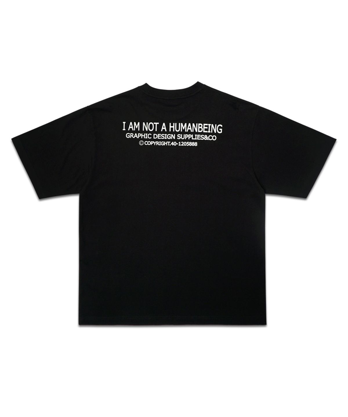 아임낫어휴먼비잉(I AM NOT A HUMAN BEING) MOSAIC TEE - BLACK