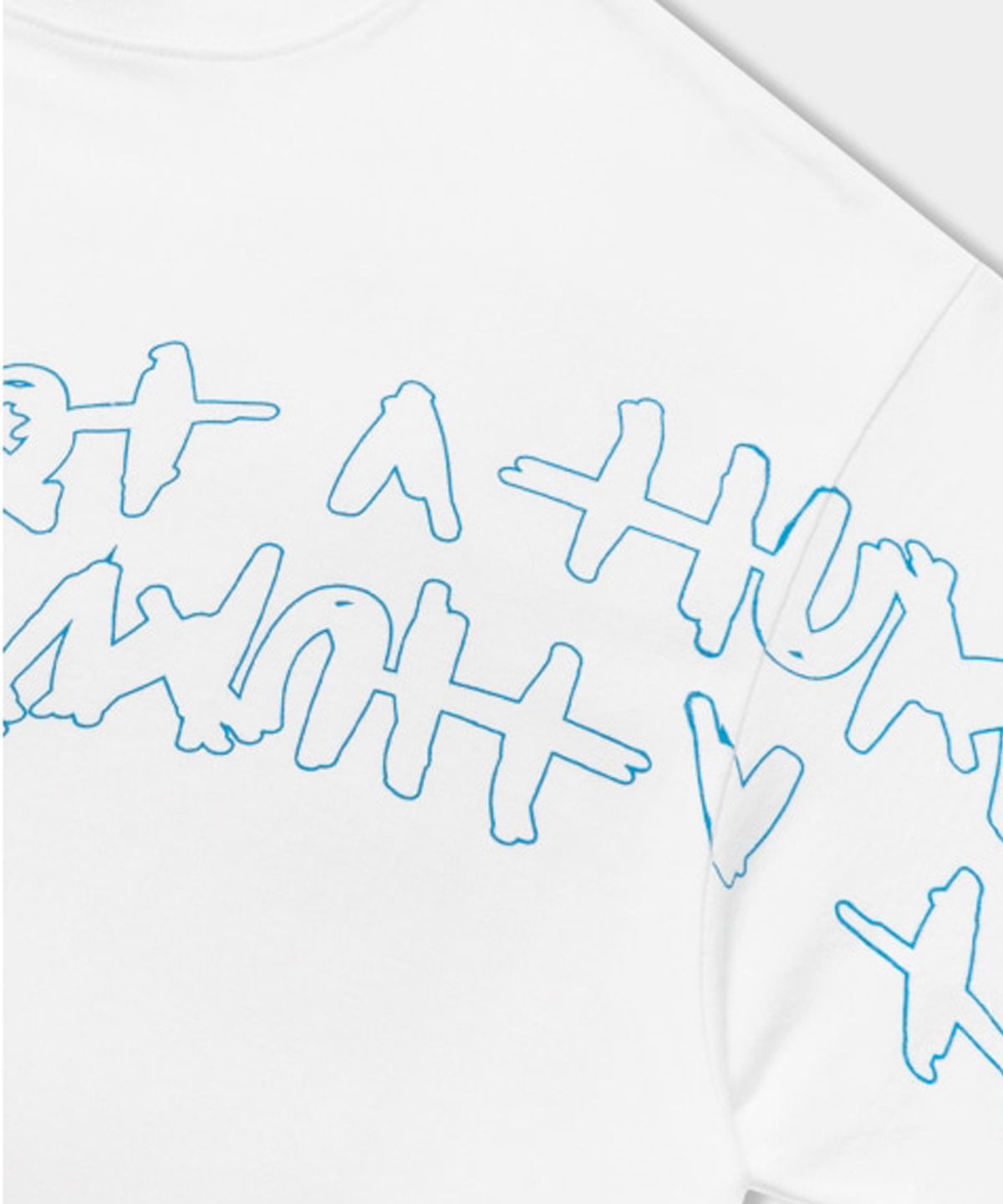 아임낫어휴먼비잉(I AM NOT A HUMAN BEING) WARP LOGO TEE - WHITE