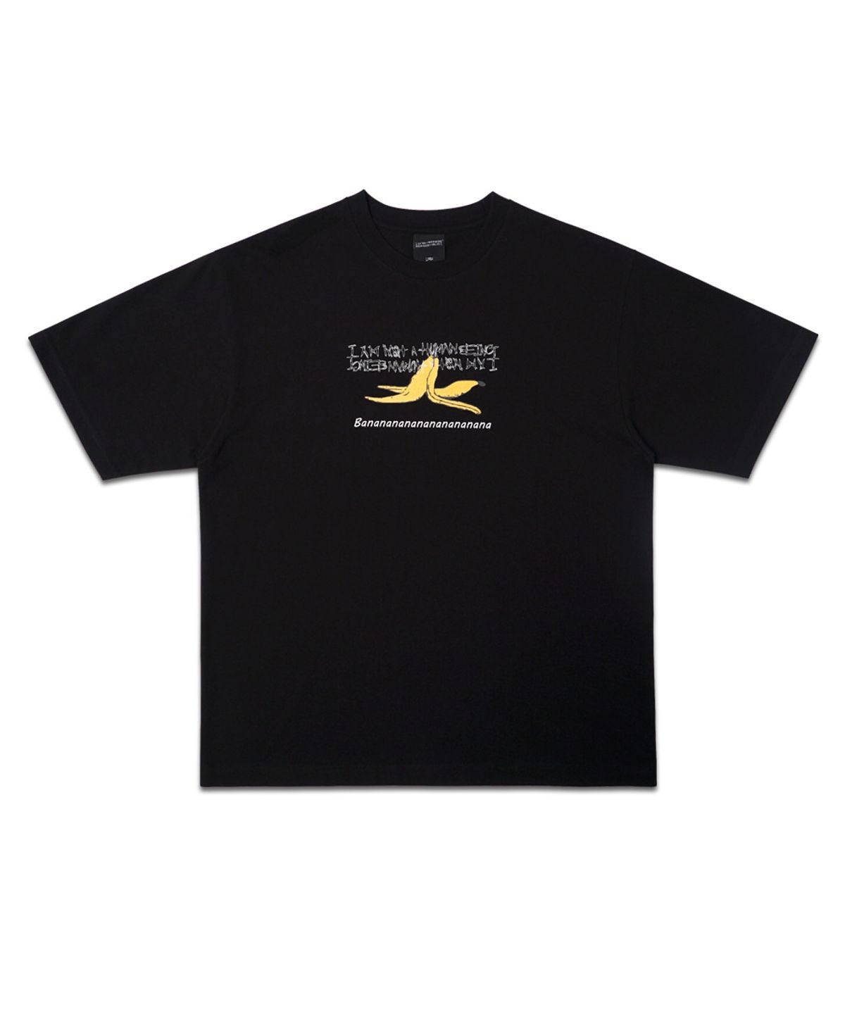 아임낫어휴먼비잉(I AM NOT A HUMAN BEING) BANANA TEE - BLACK