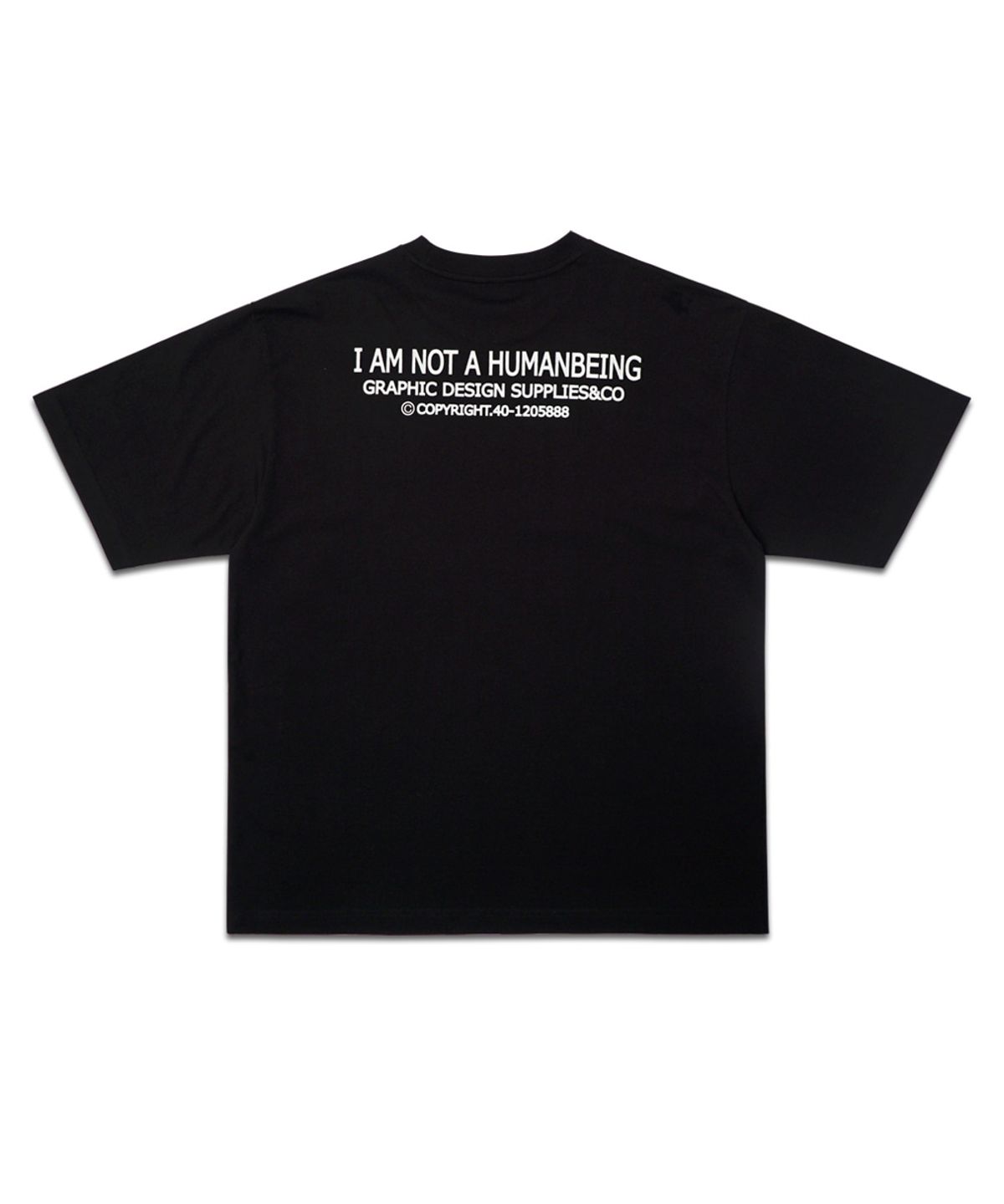 아임낫어휴먼비잉(I AM NOT A HUMAN BEING) BANANA TEE - BLACK