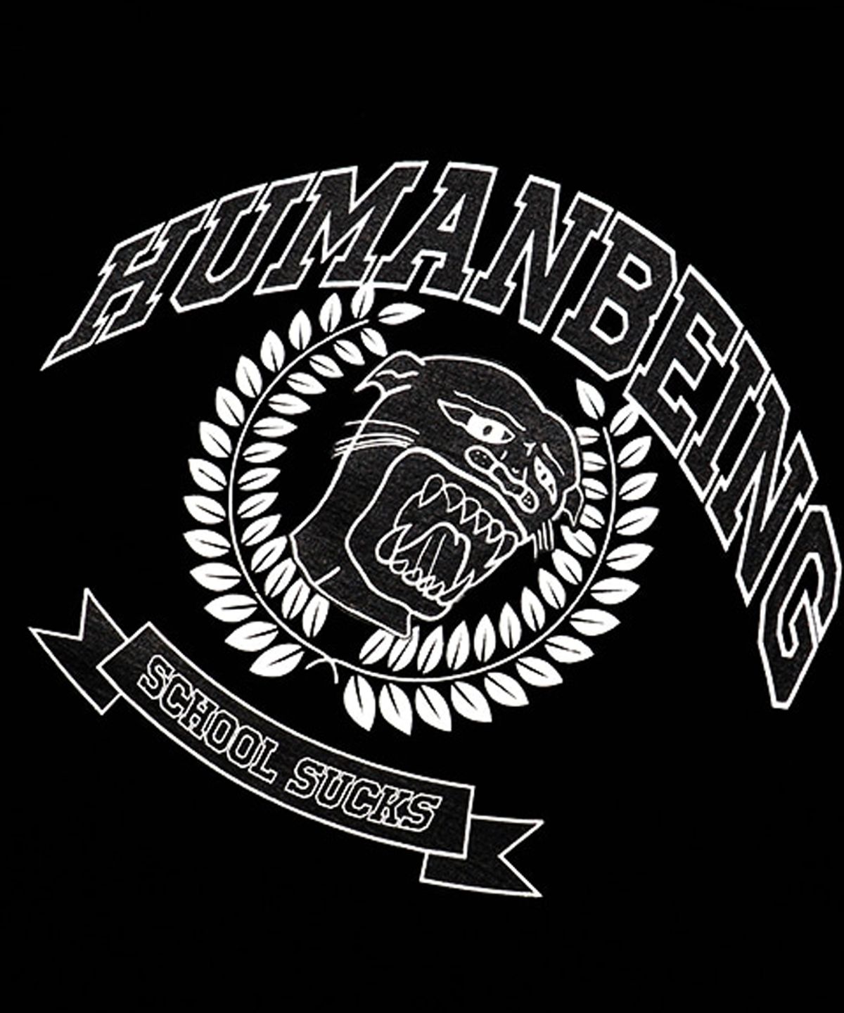 아임낫어휴먼비잉(I AM NOT A HUMAN BEING) VARSITY TEE - BLACK