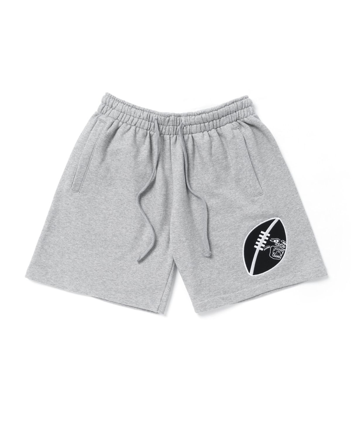 아임낫어휴먼비잉(I AM NOT A HUMAN BEING) RUGBY 1/2 SWEAT SHORTS - GREY