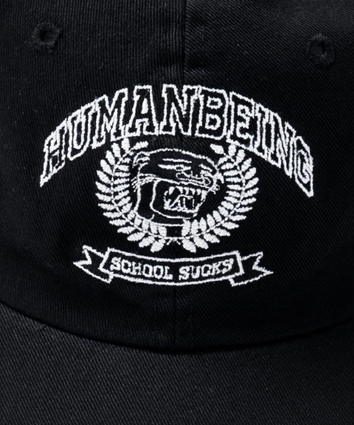 아임낫어휴먼비잉(I AM NOT A HUMAN BEING) VARSITY CAP - BLACK