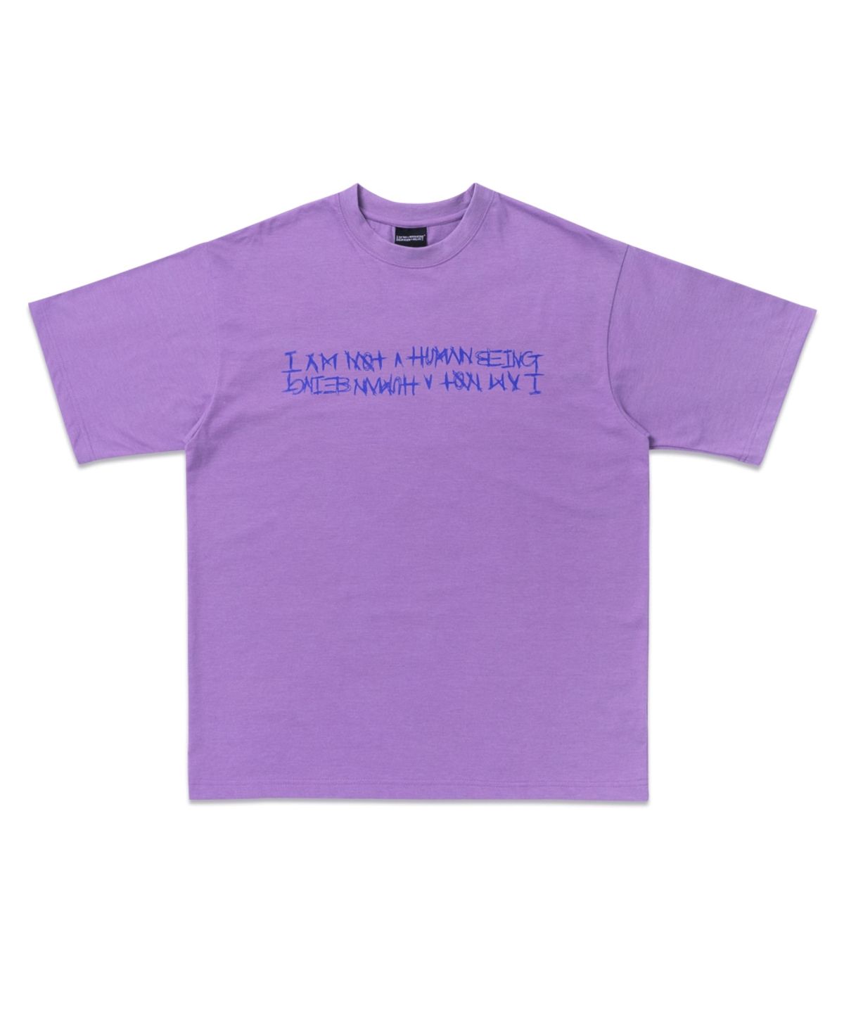 아임낫어휴먼비잉(I AM NOT A HUMAN BEING) BASIC LOGO SHORT SLEEVE T-SHIRT - LIGHT PURPLE