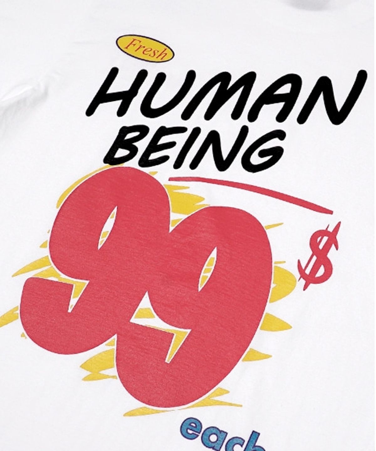 아임낫어휴먼비잉(I AM NOT A HUMAN BEING) CASH ONLY TEE - WHITE