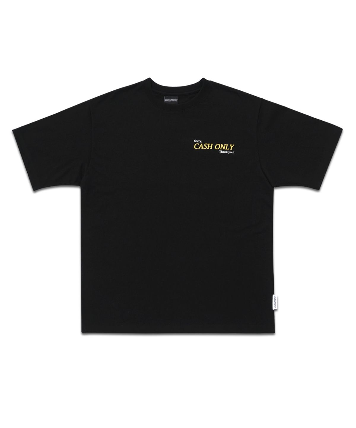 아임낫어휴먼비잉(I AM NOT A HUMAN BEING) CASH ONLY TEE - BLACK