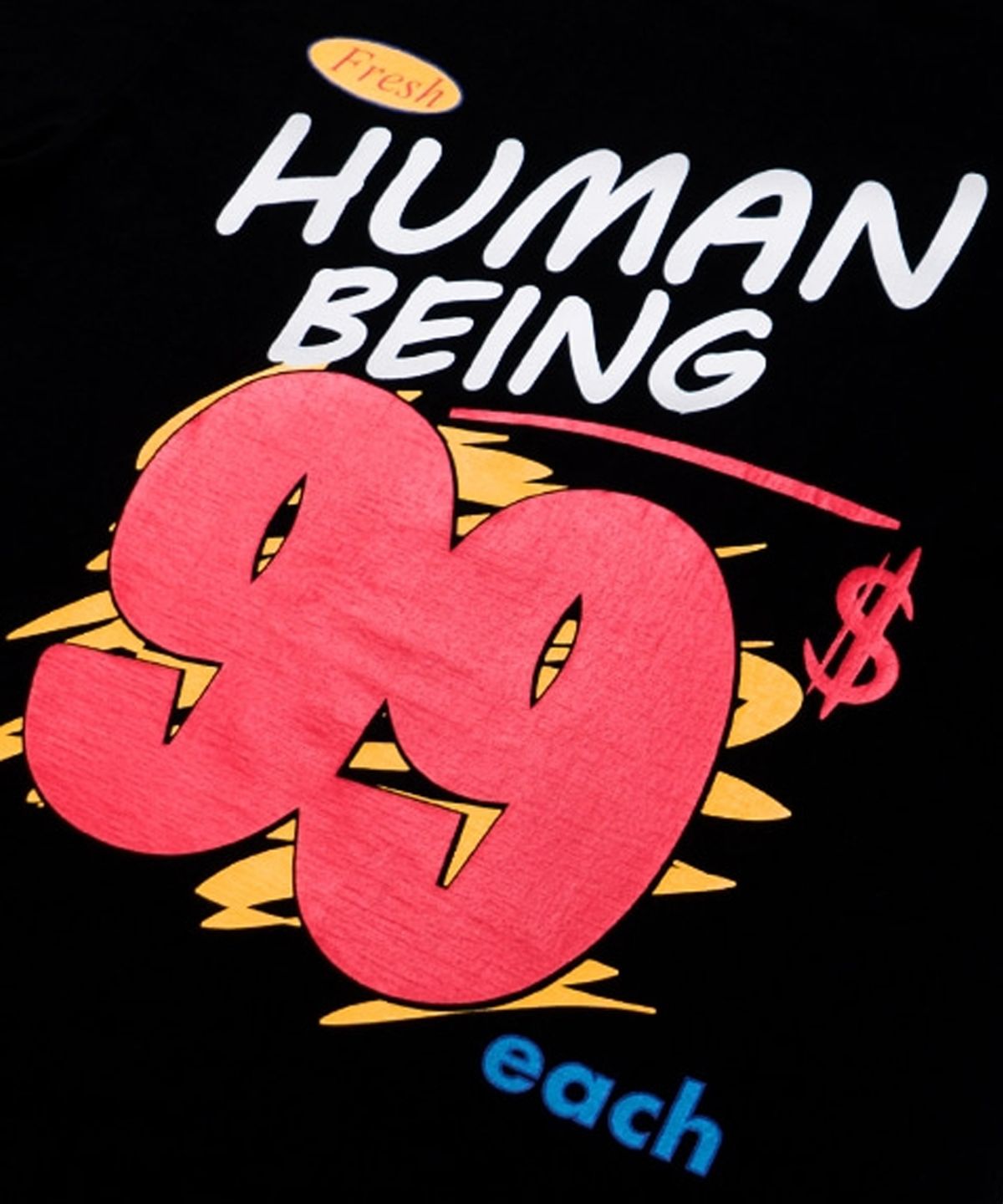 아임낫어휴먼비잉(I AM NOT A HUMAN BEING) CASH ONLY TEE - BLACK