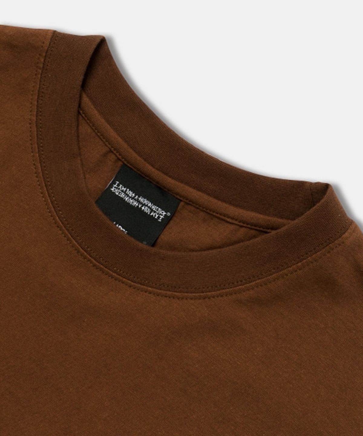 아임낫어휴먼비잉(I AM NOT A HUMAN BEING) PEACE LOGO TEE - BROWN