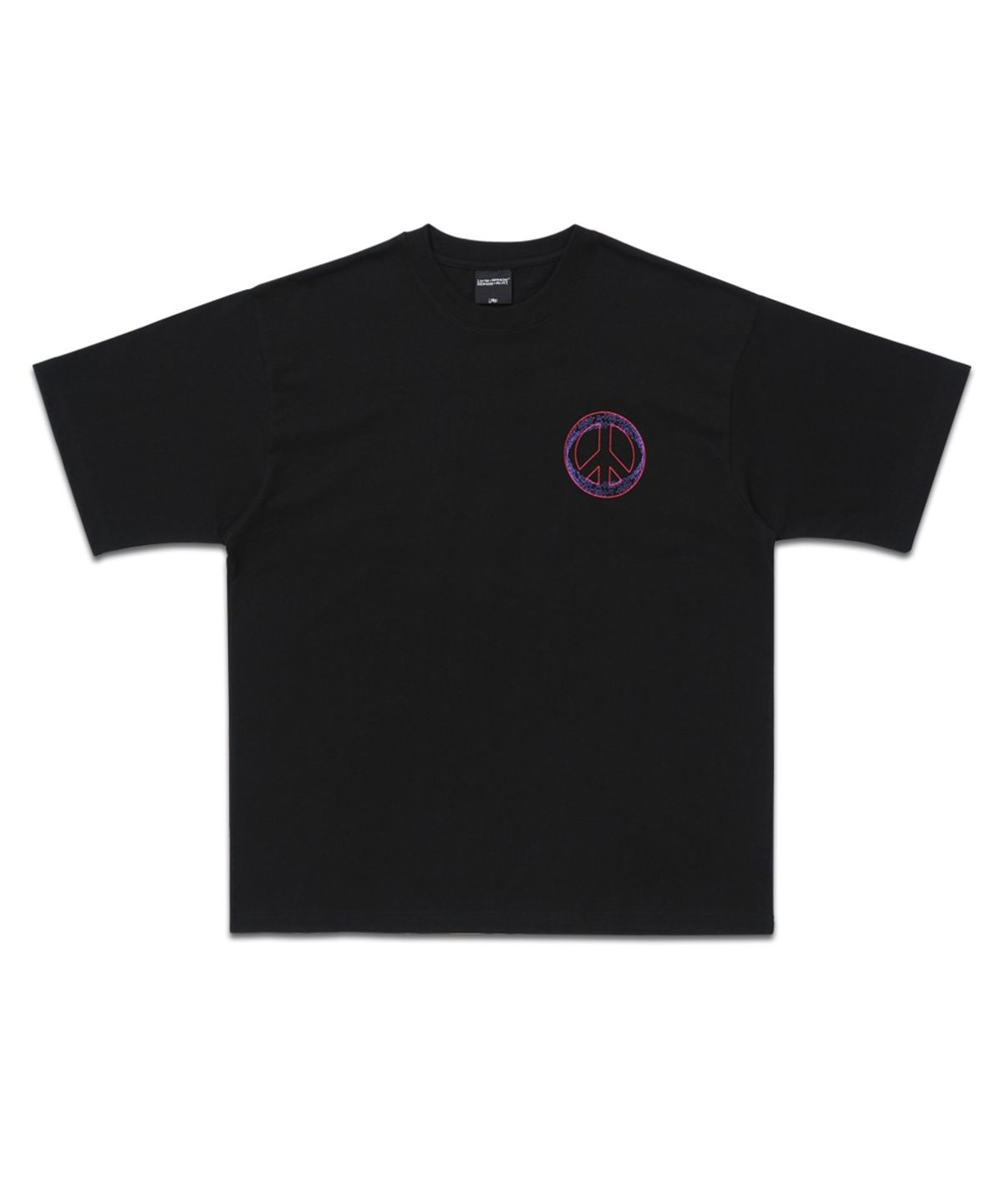 아임낫어휴먼비잉(I AM NOT A HUMAN BEING) PEACE LOGO TEE - BLACK