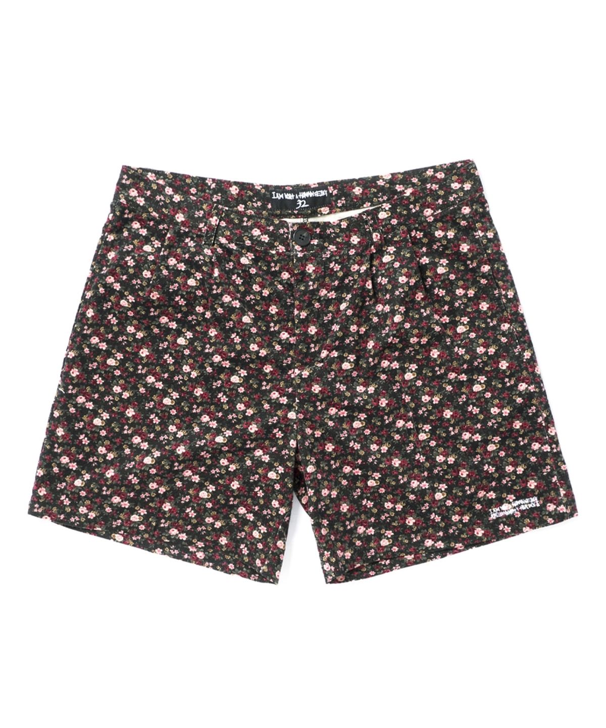 아임낫어휴먼비잉(I AM NOT A HUMAN BEING) FLORAL SHORTS - BLACK