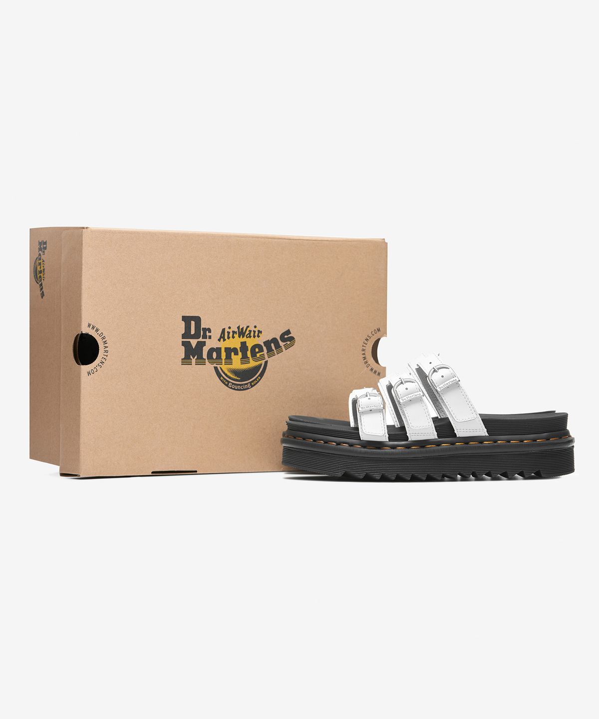 닥터마틴(DR.MARTENS) 블레어 화이트 하이드로 슬리퍼 / 25456100