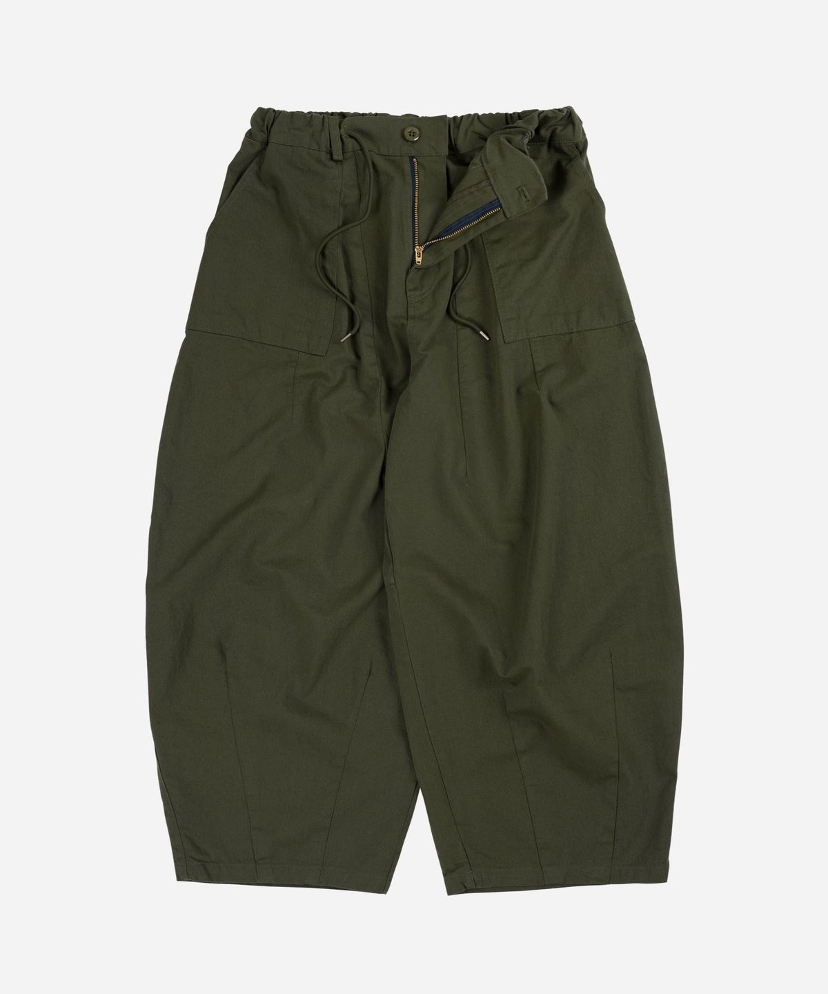 프리즘웍스(FRIZMWORKS) TWILL BALLOON PANTS _ OLIVE