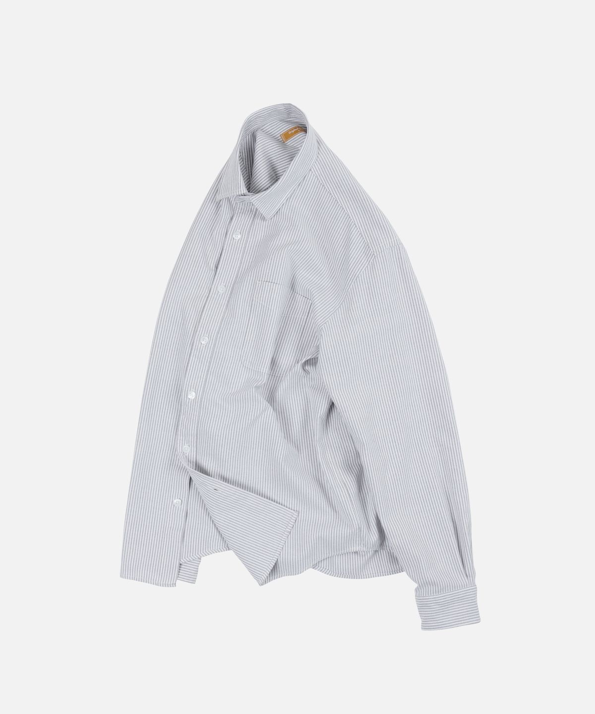 프리즘웍스(FRIZMWORKS) OG STRIPE OVERSIZED SHIRT _ GRAY