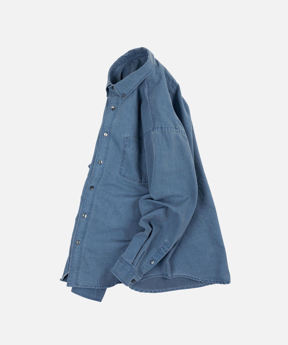 프리즘웍스(FRIZMWORKS) PIGMENT DYEING OVERSIZED SHIRT _ BLUE