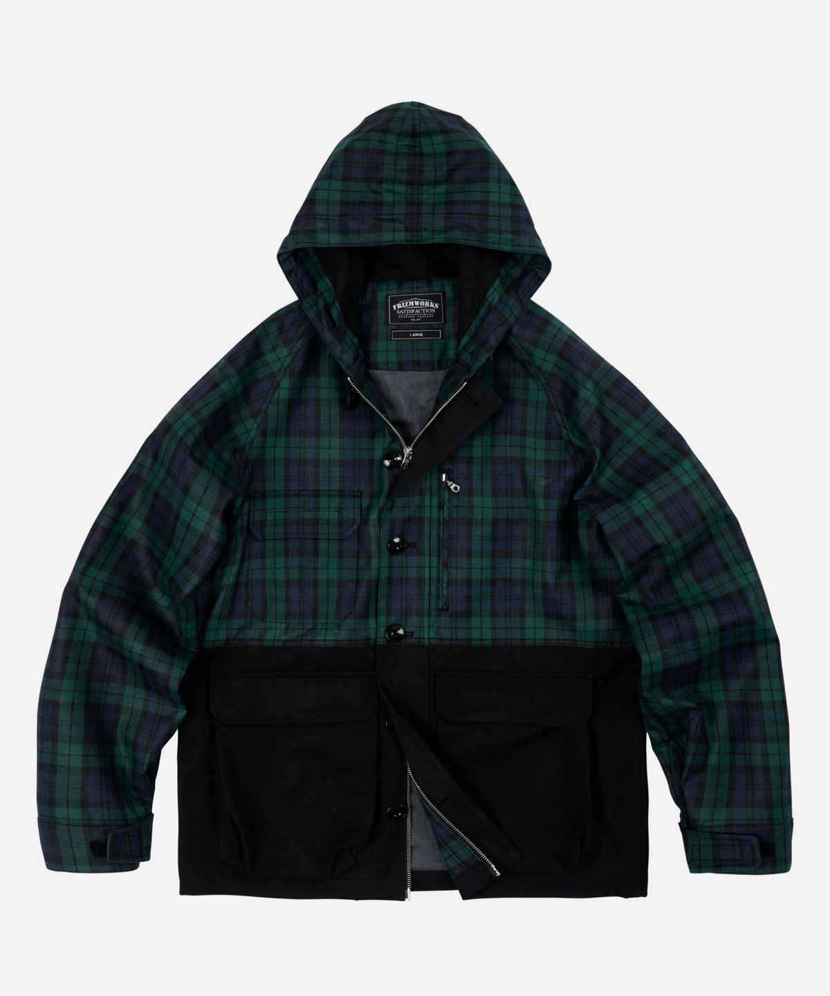 프리즘웍스(FRIZMWORKS) UTILITY MOUNTAIN PARKA _ BLACK WATCH