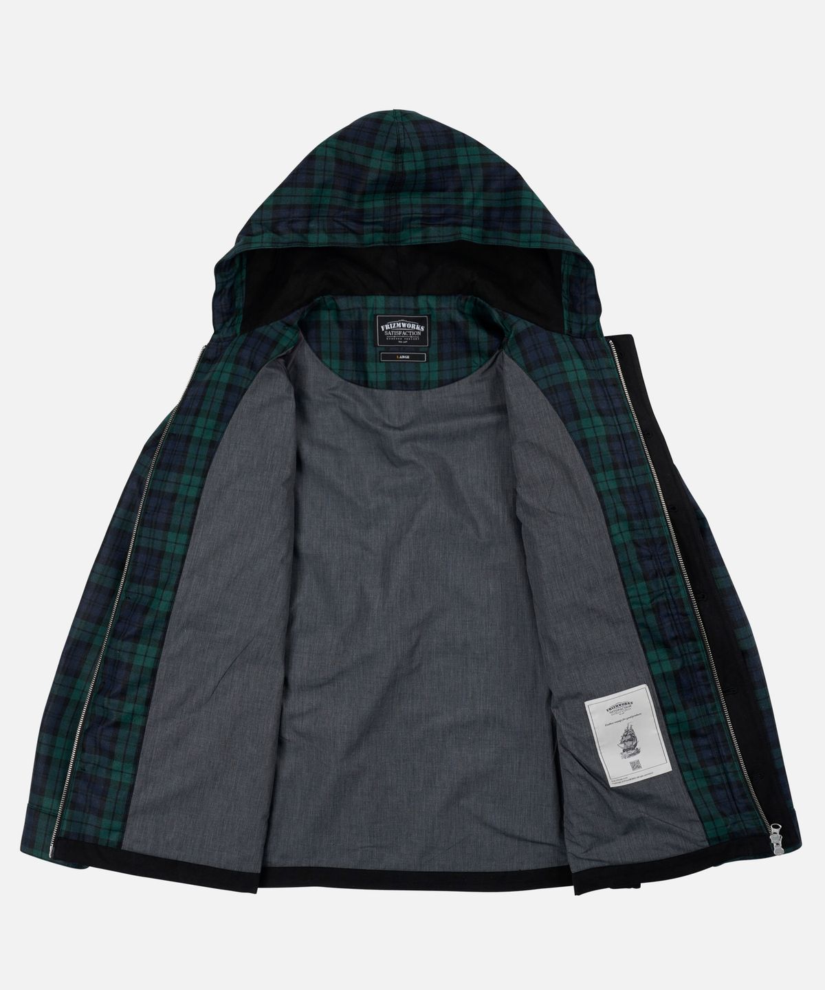 프리즘웍스(FRIZMWORKS) UTILITY MOUNTAIN PARKA _ BLACK WATCH