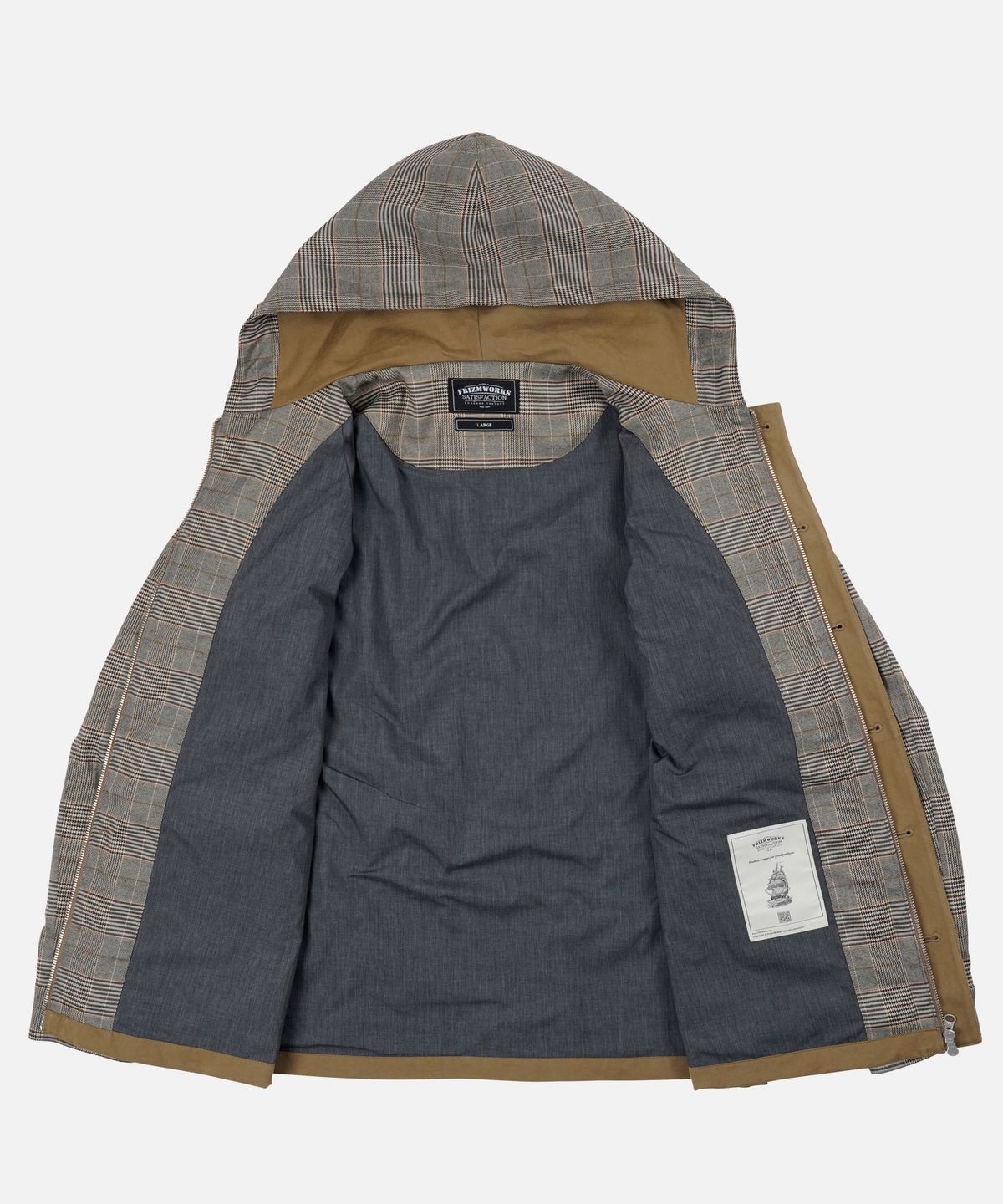 프리즘웍스(FRIZMWORKS) UTILITY MOUNTAIN PARKA _ GLEN CHECK