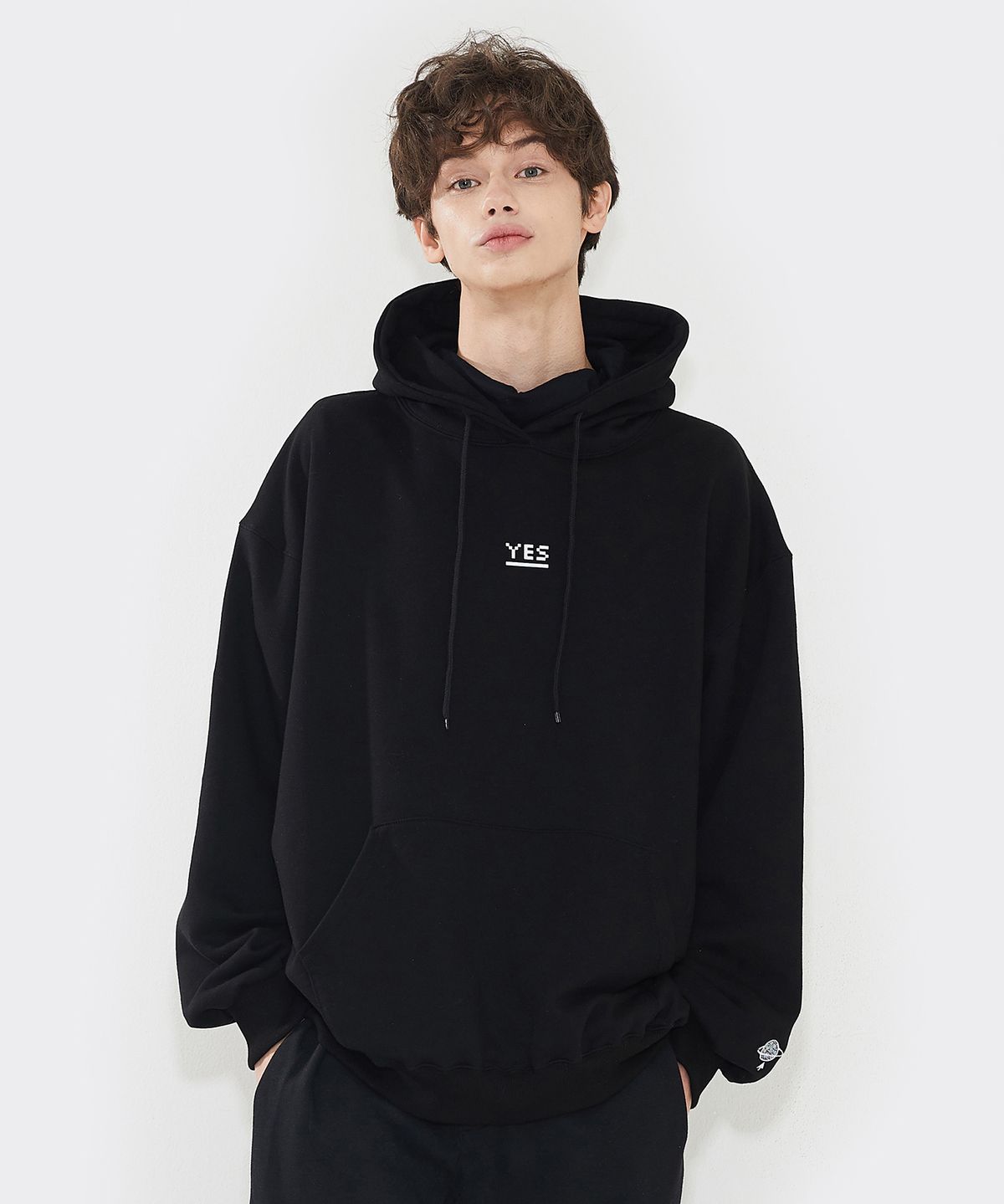 에이오엑스(AOX) YES Mask Hoodie(Oversize fit)마스크후드 Black