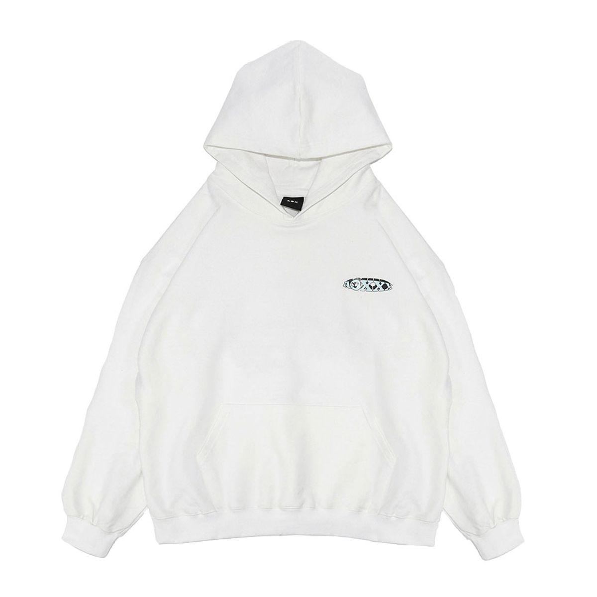 에이오엑스(AOX) Globe Hoodie(Oversize fit) White
