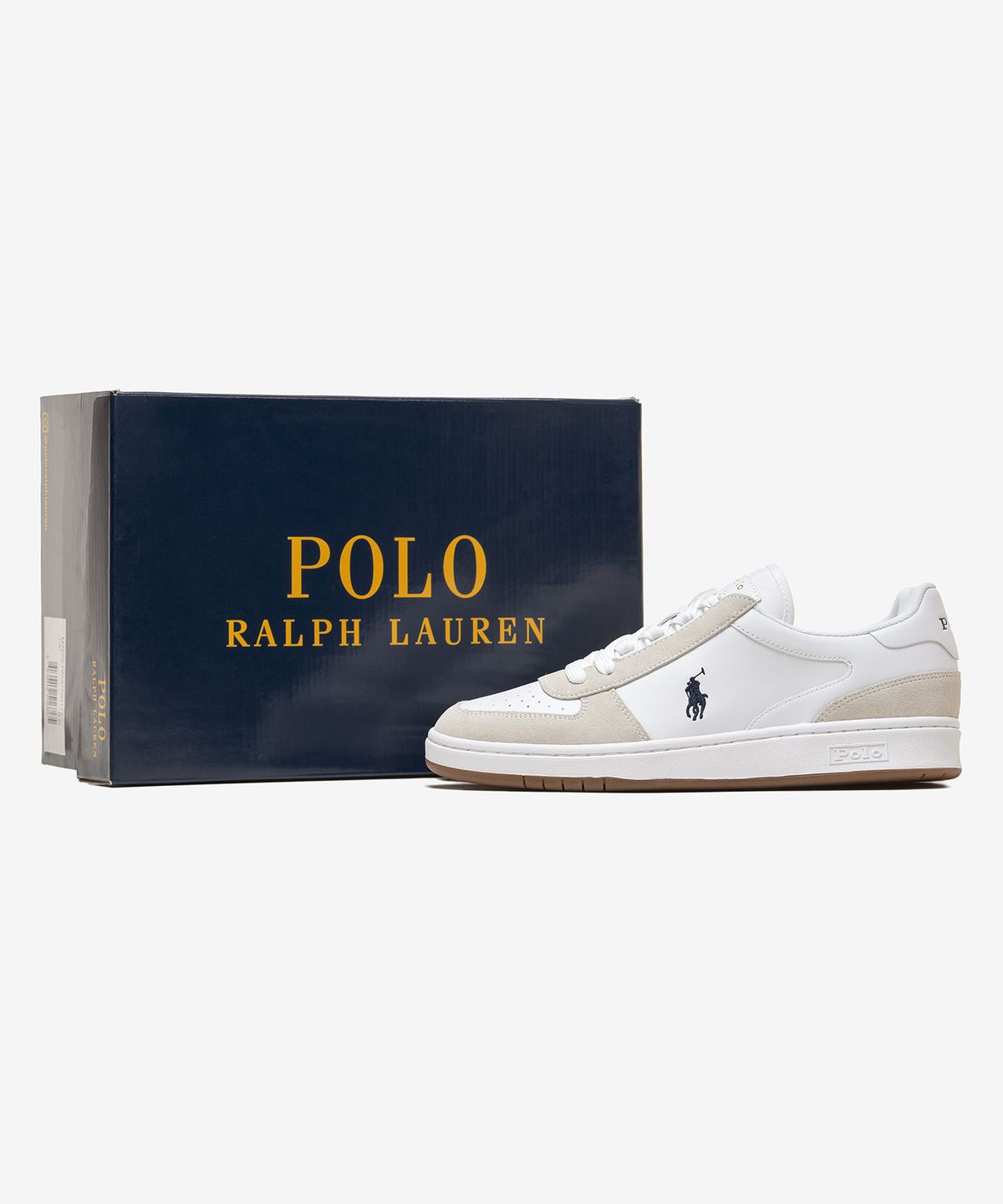 폴로 랄프 로렌(POLO RALPH LAUREN) POLO 코트 포니 스니커즈 - 화이트
