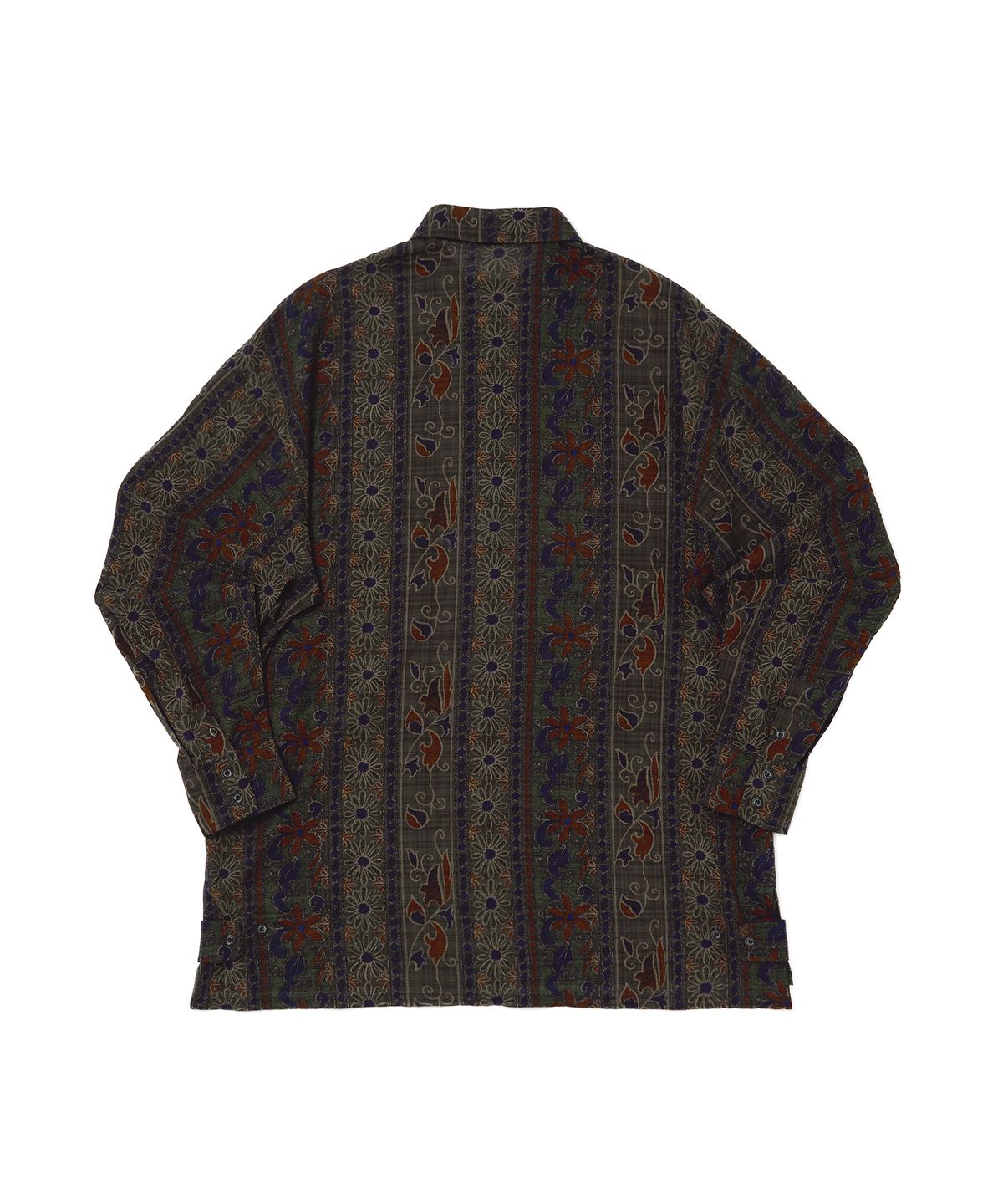 어낫띵(A NOTHING) WOOD-CUT DROP-SHOULDER SHIRT (Khaki)