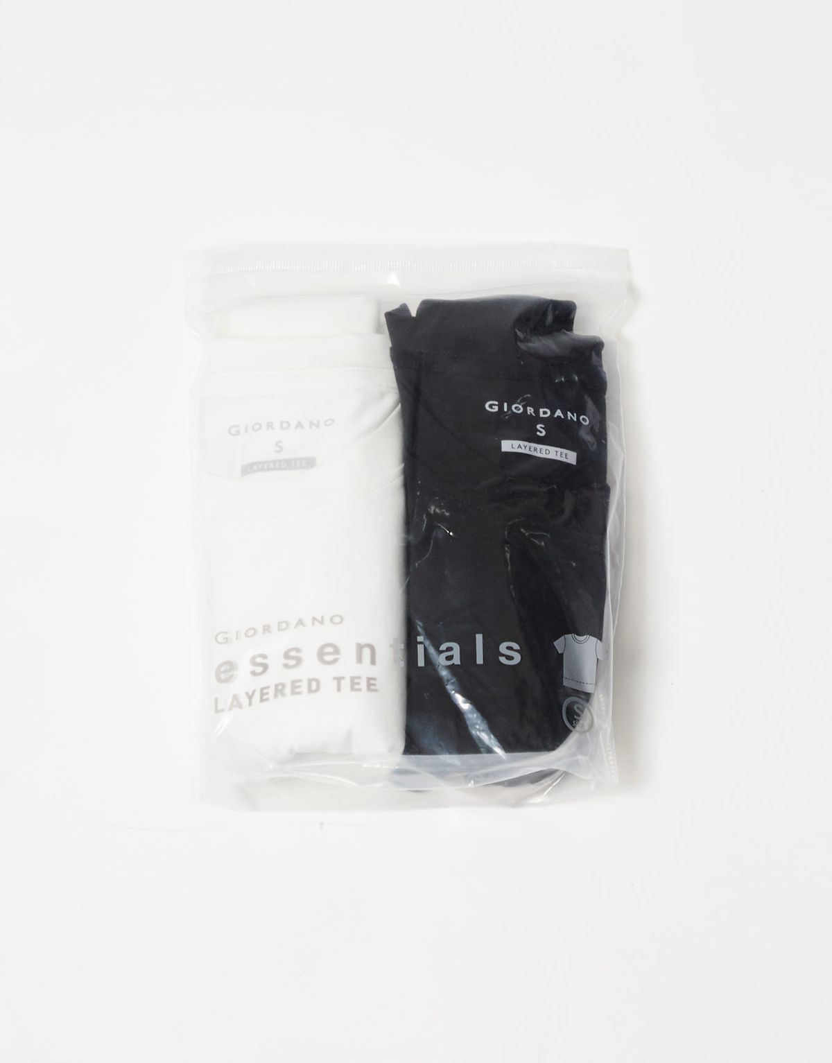 지오다노(GIORDANO) [2PACK] 레이어드 반팔 티셔츠 021541 [2color]