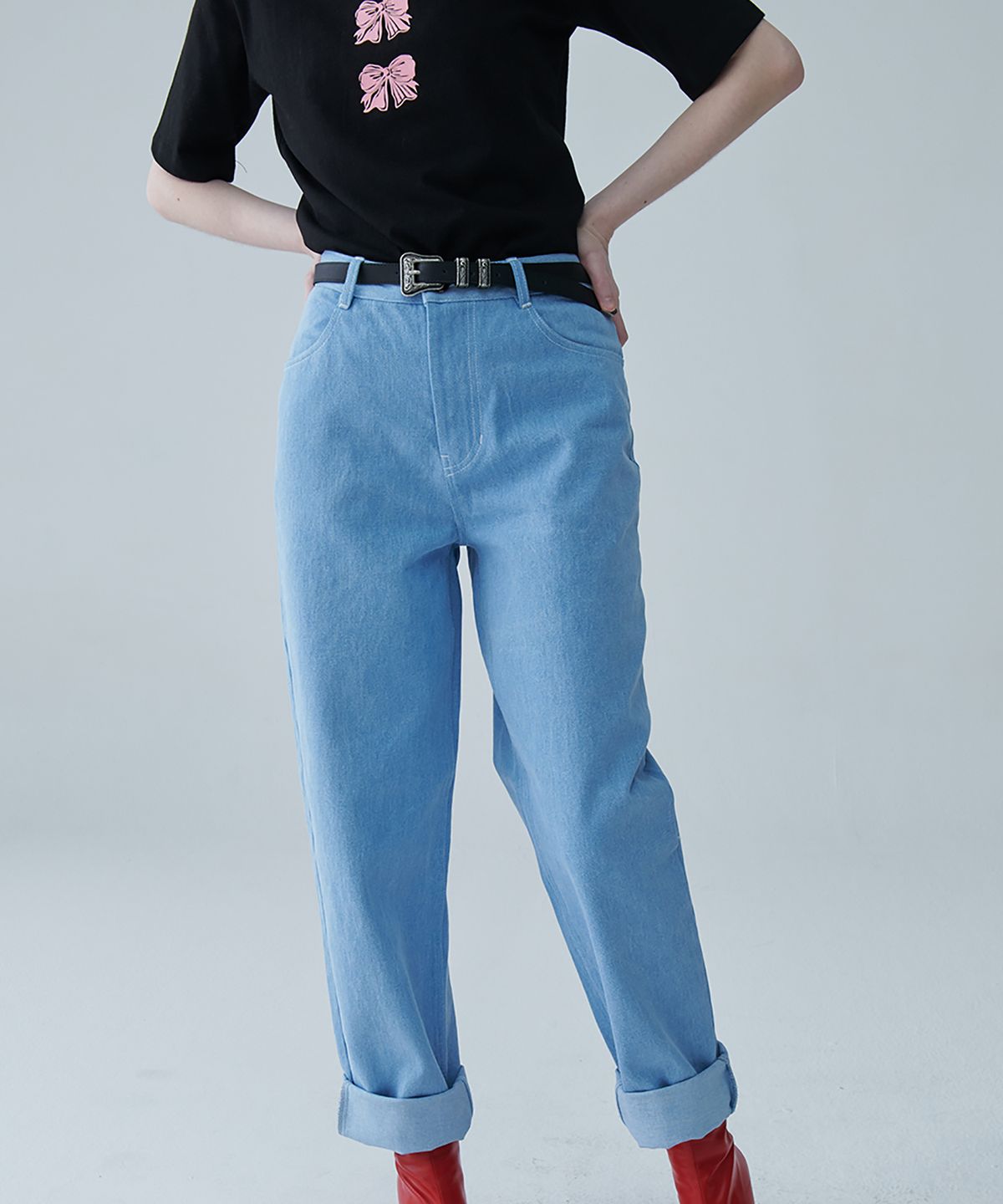 미미카위(MIMICAWE) MM 239 데님 팬츠/라이트 블루