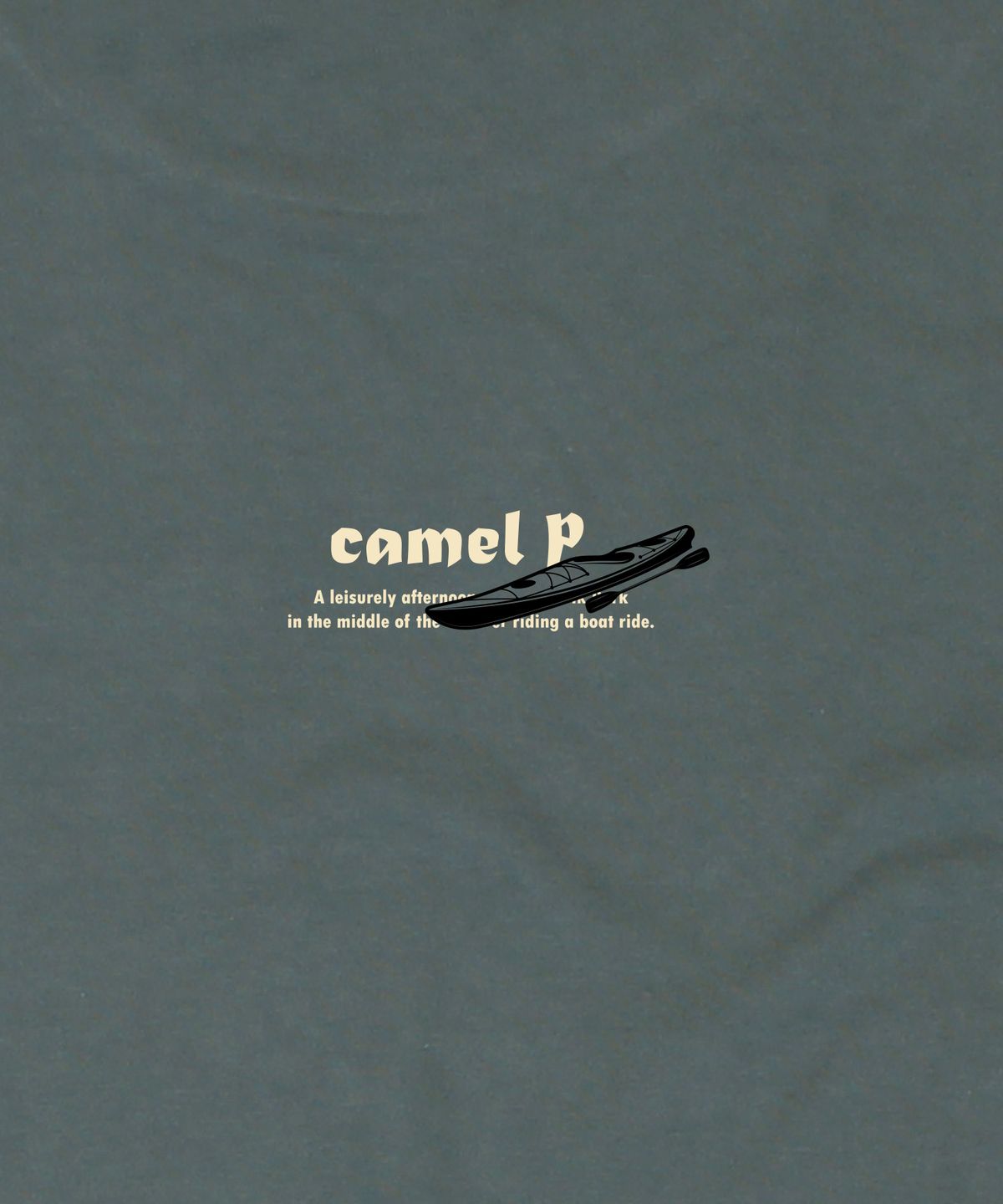 카멜워크(CAMEL WORK) 카멜 파크 반팔티셔츠(딥그린)