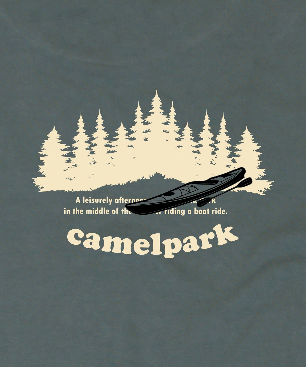 카멜워크(CAMEL WORK) 카멜 파크 반팔티셔츠(딥그린)