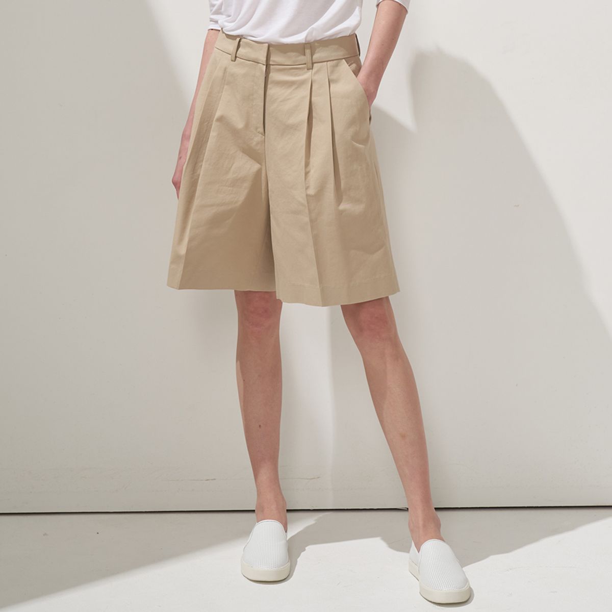 리디피(RIDIFI) NATURE HALF PANTS_LIGHT BEIGE