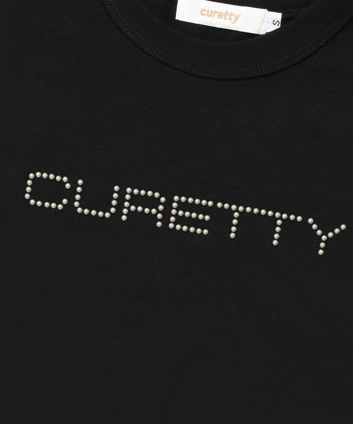 큐리티(CURETTY) C LOGO CONVEX T-SHIRT_BLACK