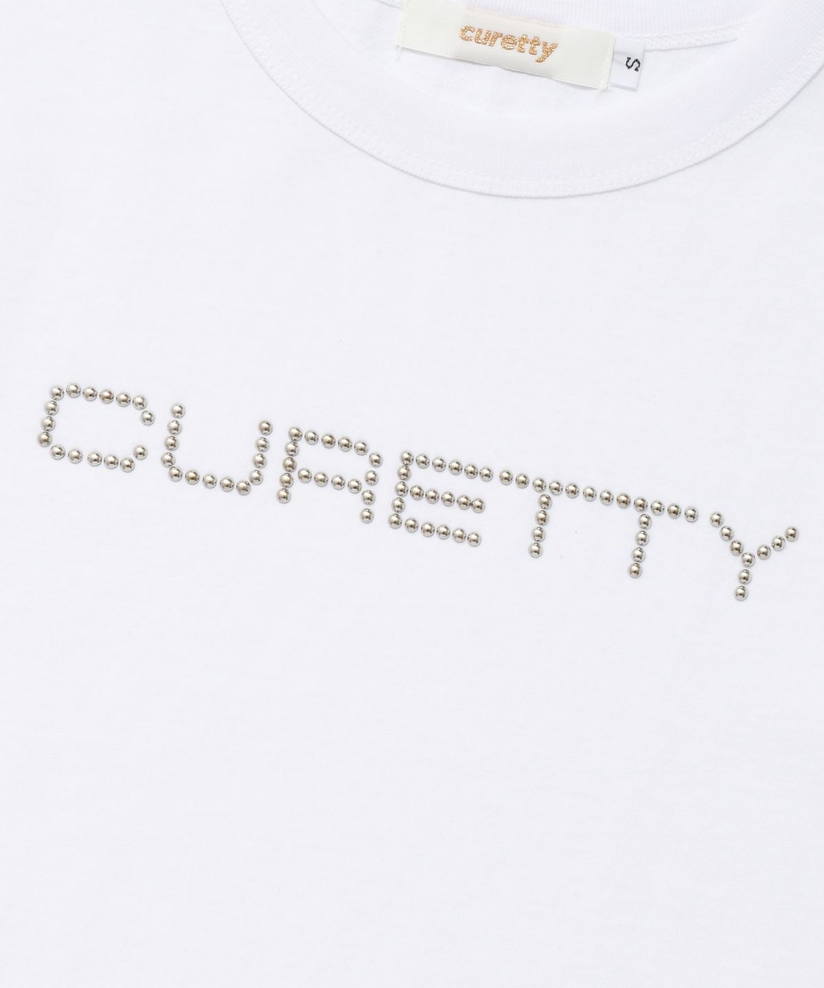 큐리티(CURETTY) C LOGO CONVEX T-SHIRT_WHITE