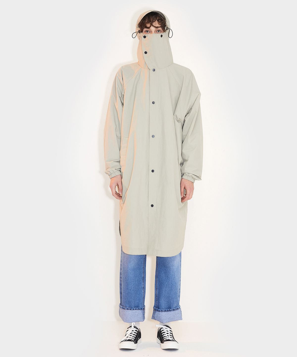 에이오엑스(AOX) Mask & multi jumper(Oversize fit) Mint-grey